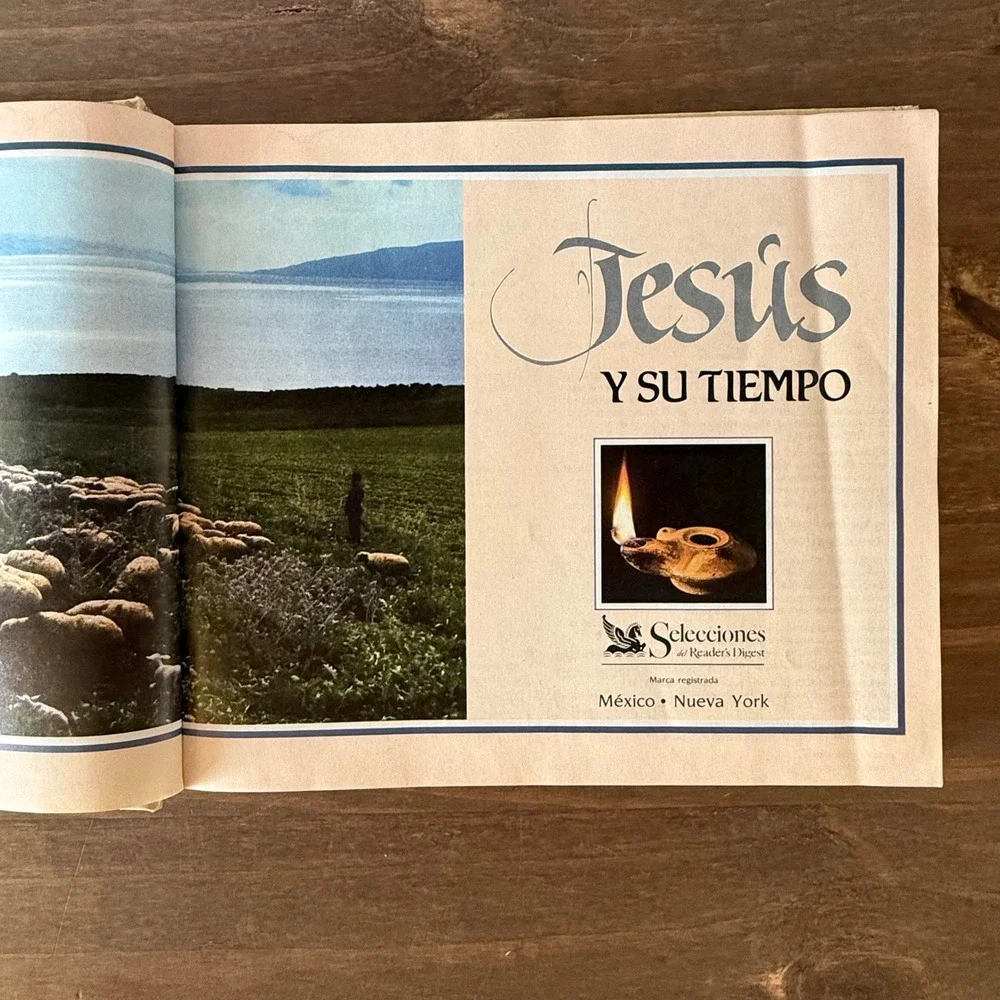Vintage Jesus y Su Tiempo Reader's Digest Spanish Edition 1990 Hardcover Book
